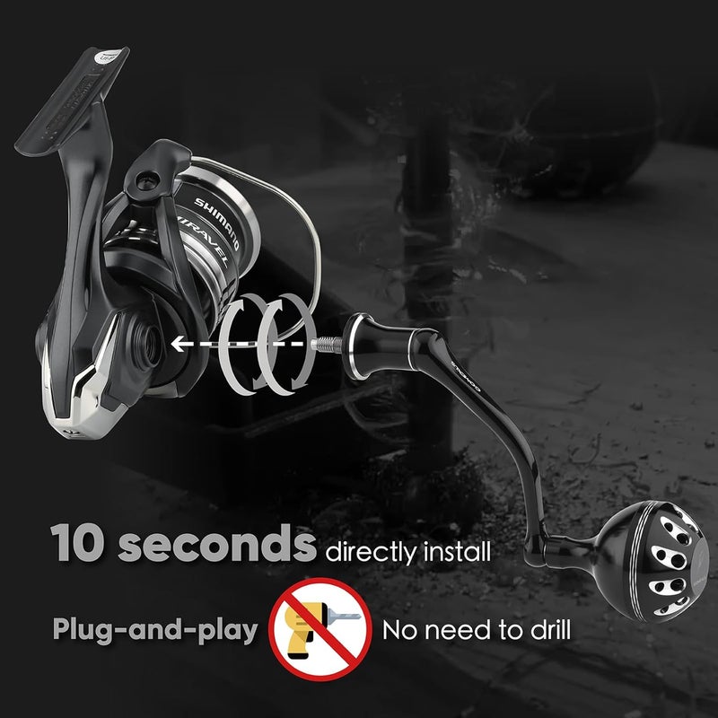 GOMEXUS Power Handle for Shimano Stradic FL FM Stella Vanford Vanquish Nasci Twinpower 1000-5000 Spinning Reel Handle - Image 2